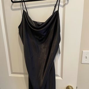 Bebe black Satin slip dress